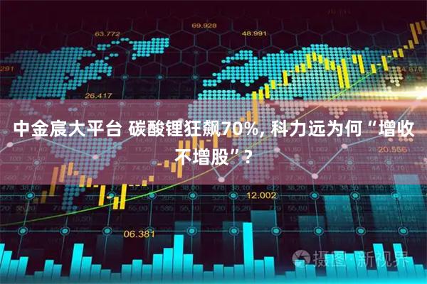 中金宸大平台 碳酸锂狂飙70%, 科力远为何“增收不增股”?