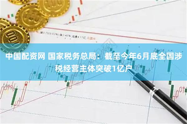 中国配资网 国家税务总局：截至今年6月底全国涉税经营主体突破1亿户